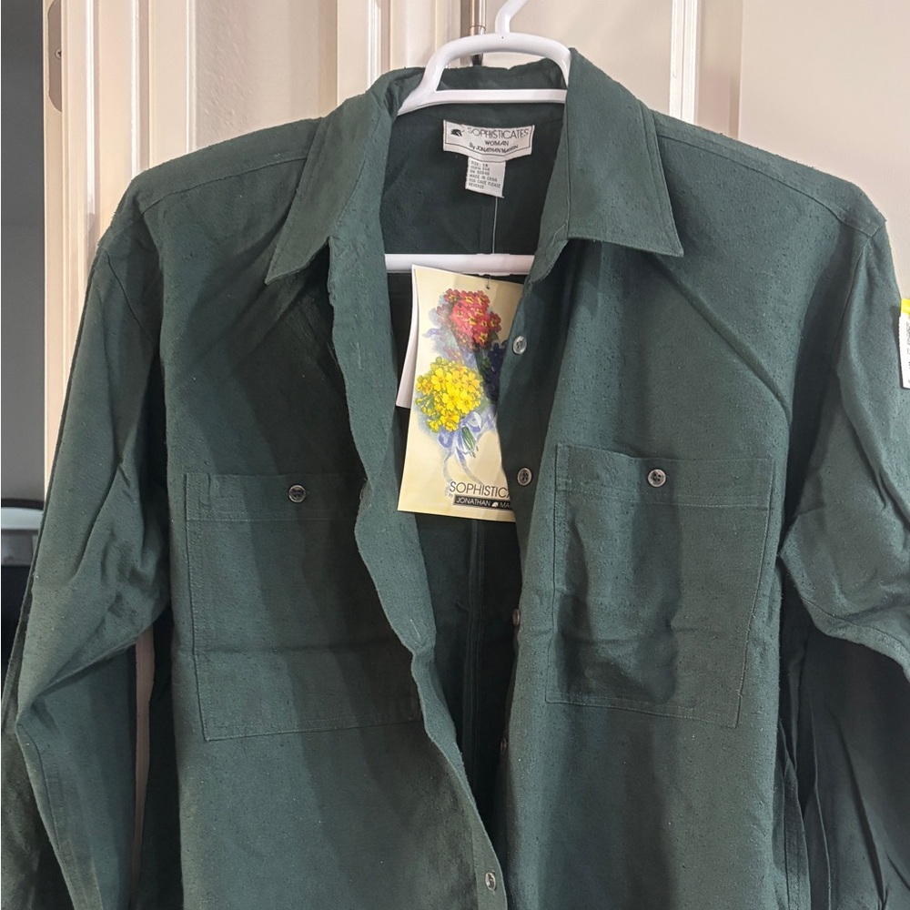 Jonathan Martin Dark Green Shirt Jacket